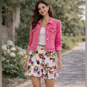 Zara TRF Floral Print Skirt